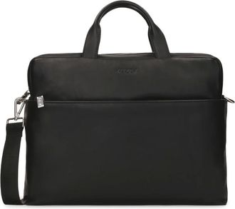 Kazar Tassen, Heren, Zwart, ONE Size, Leer, Zwarte leren laptoptas