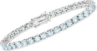 Ross-Simons Sky Blue Topaz Tennis Bracelet in Sterling Silver