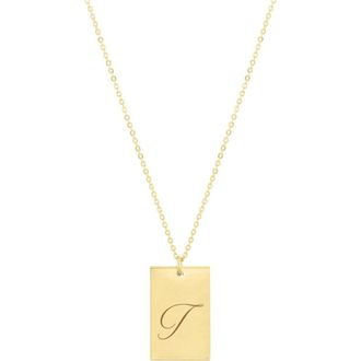 Set & Stones Stella Initial Necklace in Gold /T at Nordstrom
