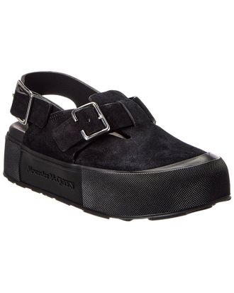 Alexander McQueen Alexander Mcqueen Mount Slick Suede Platform Sandal