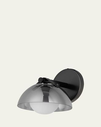 Studio M Mat Sanders design from Studio M Domain 1-Light Wall Sconce - Smoke/Brass
