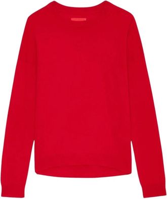 Zadig&Voltaire Maglione Cici Patch in Cashmere - - Knitwear - Donna - Rosa - S