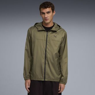 Puma Giacca a vento Essentials vestibilit&agrave; regolare da uomo, Abbigliamento, Verde, XXL