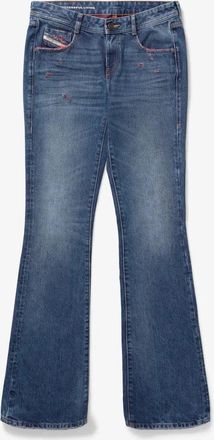 Diesel 1969 D-Ebbey Fsc1 Jeans Womens Blue Denim Bootcut Leg Zip Fly RED556