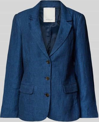 Moss Copenhagen Regular Fit Blazer mit Pattentaschen Modell Naira Claritta in Rauchblau, Gr&ouml;&szlig;e S