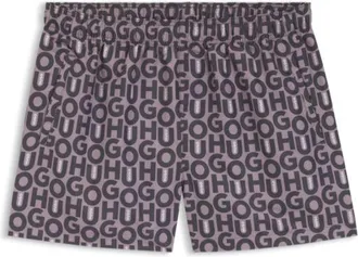HUGO BOSS Quick-dry swim shorts with all-over print