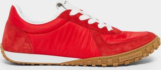 Givenchy Men & apos;s Glide Nylon/Suede Low-Top Runner Sneakers