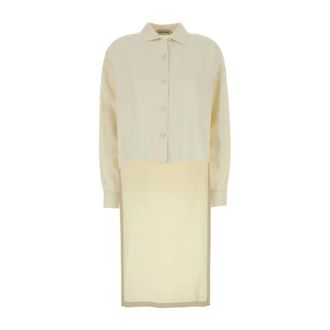 Alberta Ferretti Alberta Ferretti, Shirt Dresses, female, White, Size: 2XS Camicia