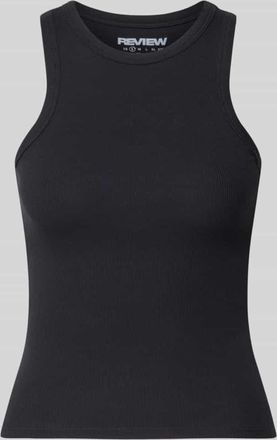 Review Tanktop in Ripp-Optik in Black, Gr&ouml;&szlig;e XL