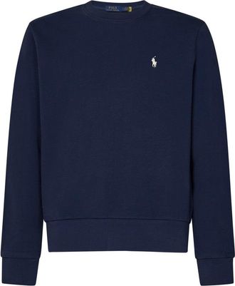 Polo Ralph Lauren Navy Blue Loopback Cotton Crewneck Sweatshirt