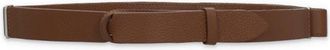 Orciani Pebbled Leather Nobuckle Belt With Sliding Ring Closure