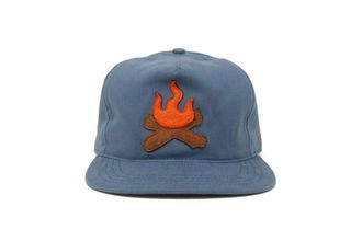 Ampal Creative Unisex Campfire Strapback Cap In Blue