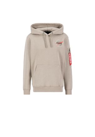 Alpha Industries Alpha Industries Mens NASA Orbit Hoodie - Sand - Size X-Large