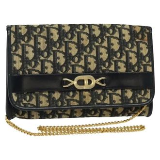 Dior Pre-owned Cross Body Bags, female, Multicolor, Size: ONE SIZE Pre-owned Vintage Canvas Shoulder Bag