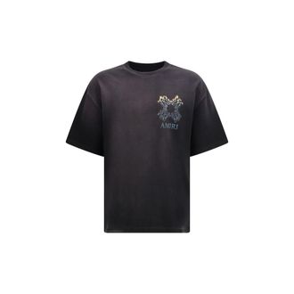 Amiri Black Cotton Mens T-Shirt