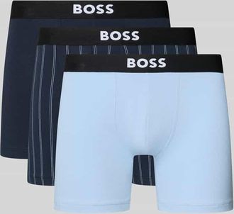 HUGO BOSS Boxer Brief aus Baumwoll-Mix im 3er-Pack in Blau, Gr&ouml;&szlig;e XXL