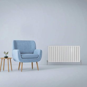 MonsterShop Designer Flat Panel Radiators Gloss White 600mm x 1190mm