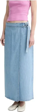 Levi's Rokken, Dames, Blauw, S, Denim, Denim Rok