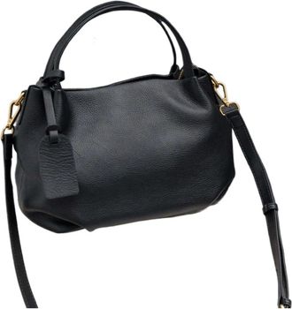 Generic Womens Shoulder Crossbody Bag Female Brand Tote Ladies Soft Cowhide Handbag, Compatible For Woman(Black)