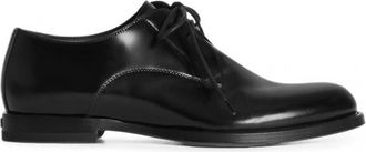 Dolce & Gabbana Black Calfskin Derby Shoes