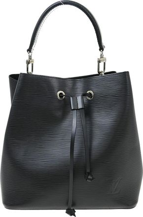 Louis Vuitton Neonoe Handbag Epi Leather Black Leather Handbag (Pre-Owned)