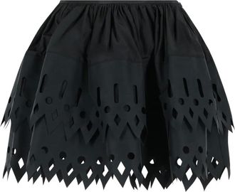 Blumarine cut-out mini skirt - Black