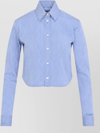 Balenciaga striped cropped shirt