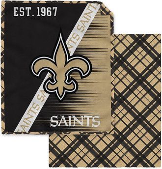 Pegasus Sports New Orleans Saints Nfl Team Heritage Oversized Fleece Blanket