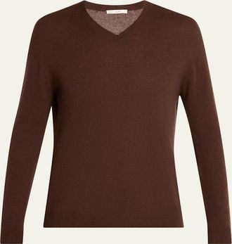 The Row Mens Thamm Cashmere V-Neck Sweater