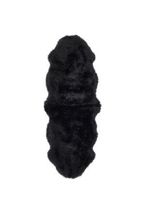 Origin Store Genuine Sheepskin Double Rug in Black | Size: 70 cm x 175 cm