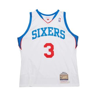Mitchell & Ness Allen Iverson 2009-10 Swingman Jersey - Heren - Sport - Wit - Maat: S Jersey