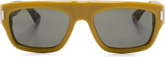 Saint Laurent Eyewear Occhiali da sole squadrati - Giallo