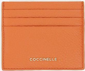 Coccinelle Document holder grained leather small crab