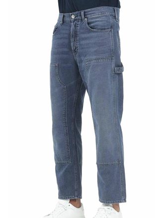 Tommy Jeans Blue Cotton Straight Jeans