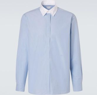 Bottega Veneta Pinstripe cotton poplin shirt