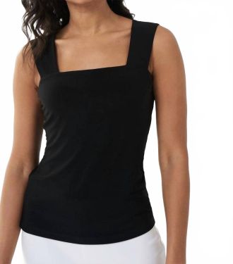 Joseph Ribkoff Square Neck Cami Top In Black