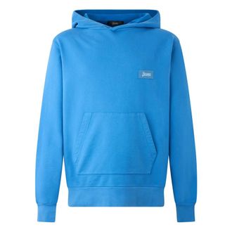 Herno Hoodies, male, Blue, Size: L Hooded Sweatshirt