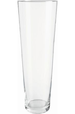 Ambia Home Vase, Klar, Glas, konisch, 50 cm, nur zu Dekorationszwecken, Hotcut, zum Stellen, Dekoration, Vasen, Glasvasen