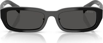 Prada 55mm Rectangular Sunglasses in Dark Grey at Nordstrom