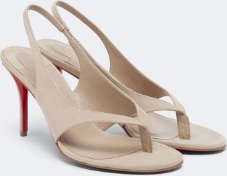 Christian Louboutin Miss Z suede thong sandals
