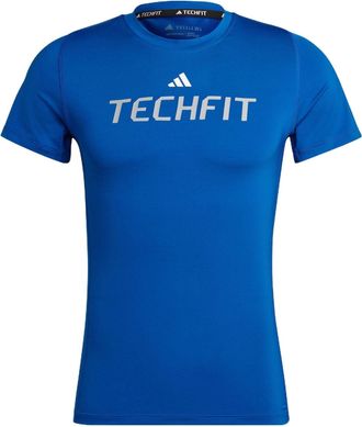 adidas Mens adidas Logo Alphabet Printing Round Neck Short Sleeve Royal Blue T-Shirt HZ9683