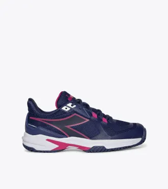 Diadora Womens Trofeo 2 Pickleball Shoe In Blueprint/ Pink Yarrow/ White