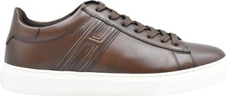 Hogan Allacciato H Canaletto - Heren - Sneakers - Bruin - 40 EU - Leer - Schoenen