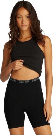 Calvin Klein Dames/Dames Naadloos Slank Compressieshort (Zwart)