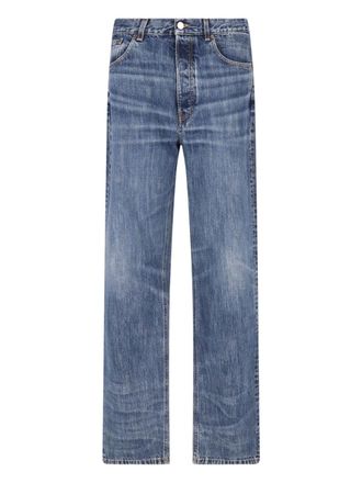 Jeanerica Blue Straight-Leg Recycled Cotton-Blend Jeans