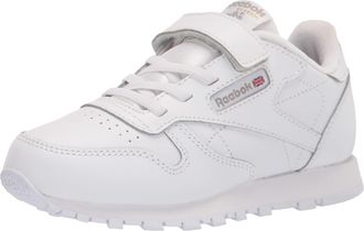 Reebok Unisex Childrens Classic Leather Trainers, White Carbon Vector Blue, 11 Little Kid