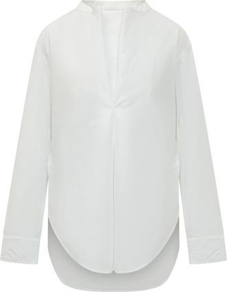 STUDIO NICHOLSON Pampa Top - Dames - Blouses - Wit - S - Katoen - Overhemden