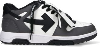 Off-white Grey Leather Out Of Office Sneakers