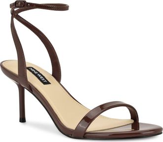 Nine West Waltz Ankle Strap Sandal in Medium Brown at Nordstrom, Size 9.5