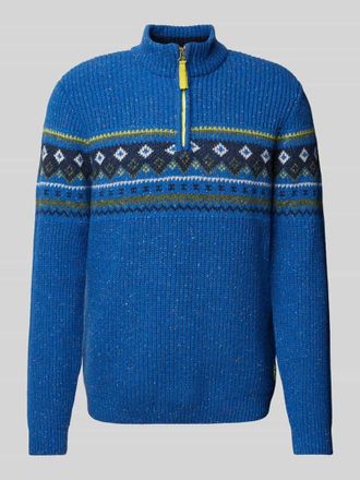 Ragman Wollpullover mit gerippten Abschl&uuml;ssen in Royal, Gr&ouml;&szlig;e S